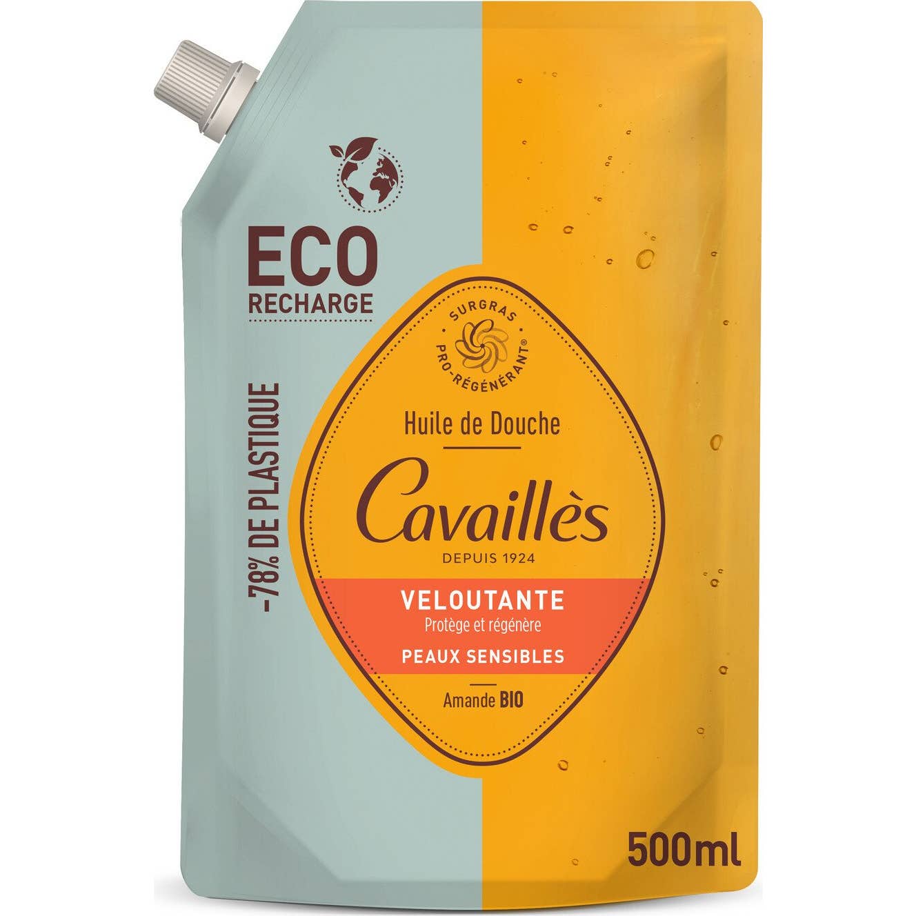 Rogé Cavaillès Aceite Ducha Terciopelo Almendra Recarga 500ml