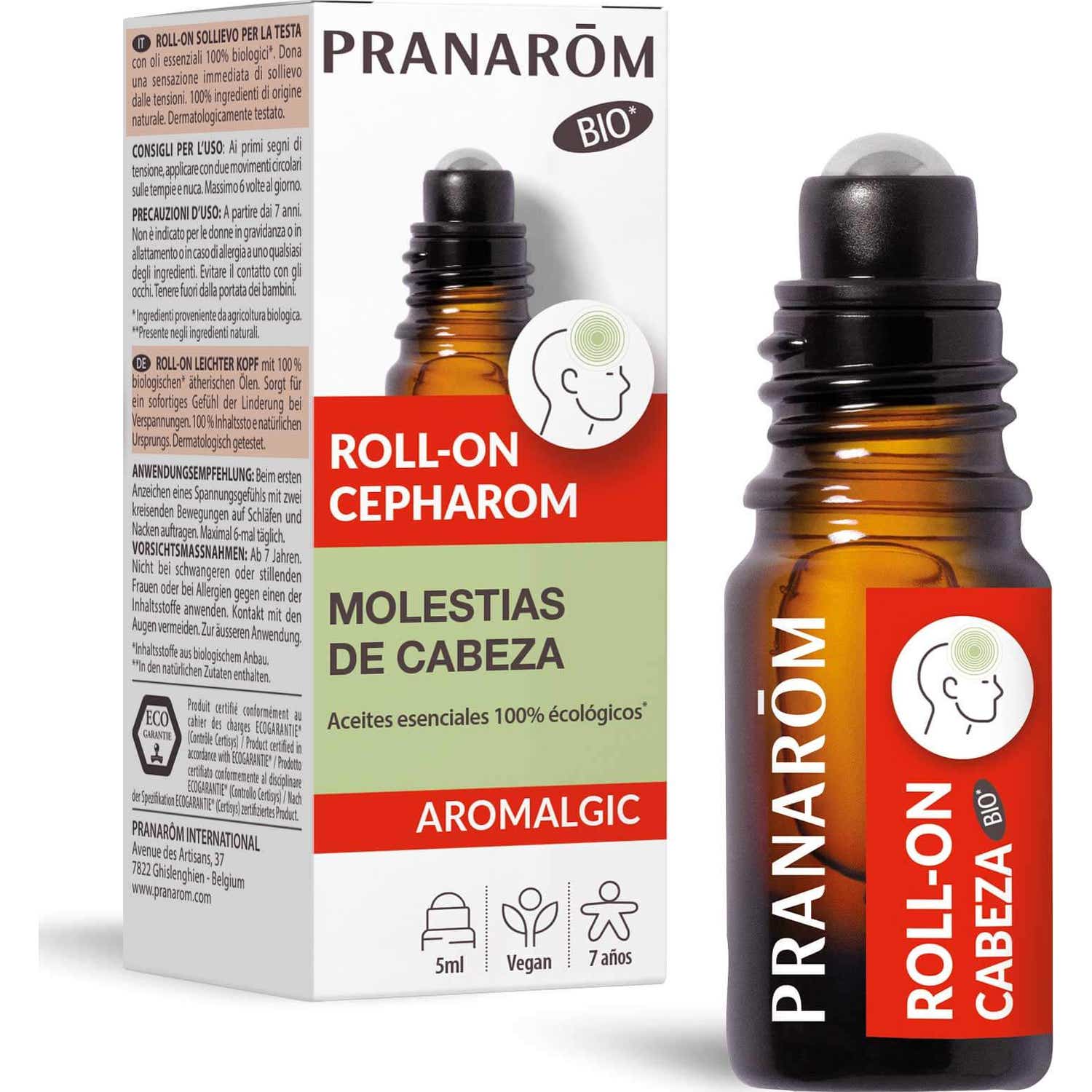 Pranarom Aromalgic Roller Cepharom Bio 5 Ml
