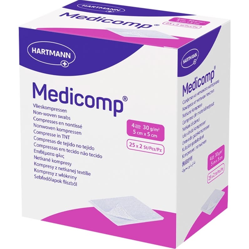 Medicomp Compresas Esterilizadas 5x5cm 2x25uds