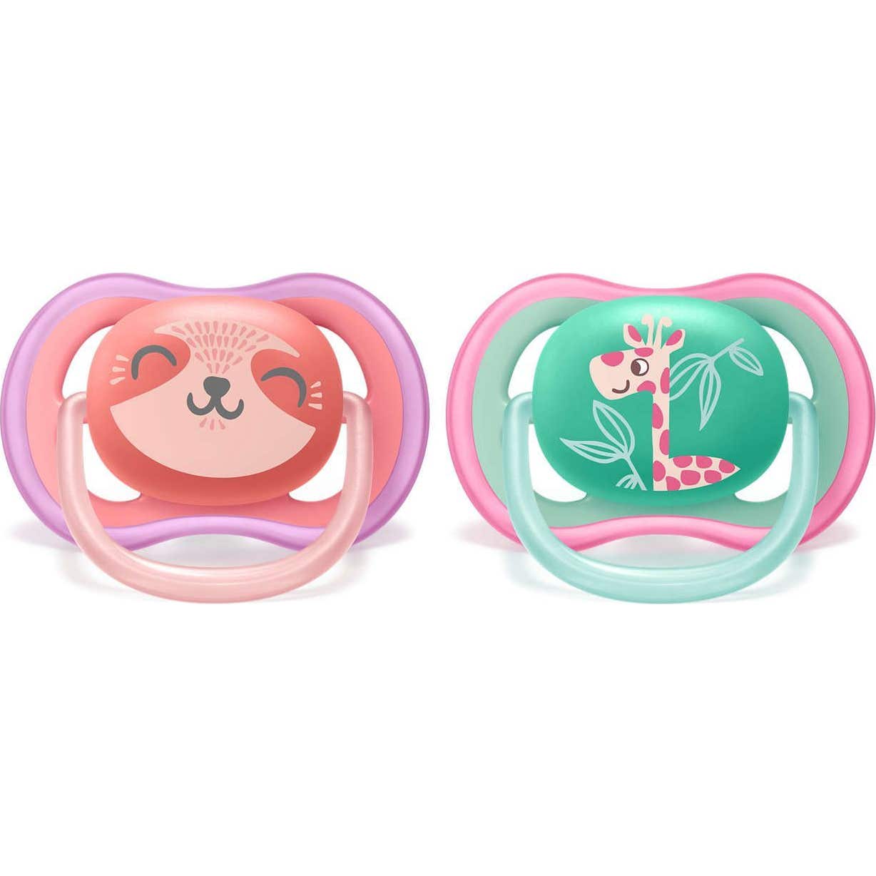 Philips Avent Rosa Avent Chupete Ultra Air +18M Animales 2Uds