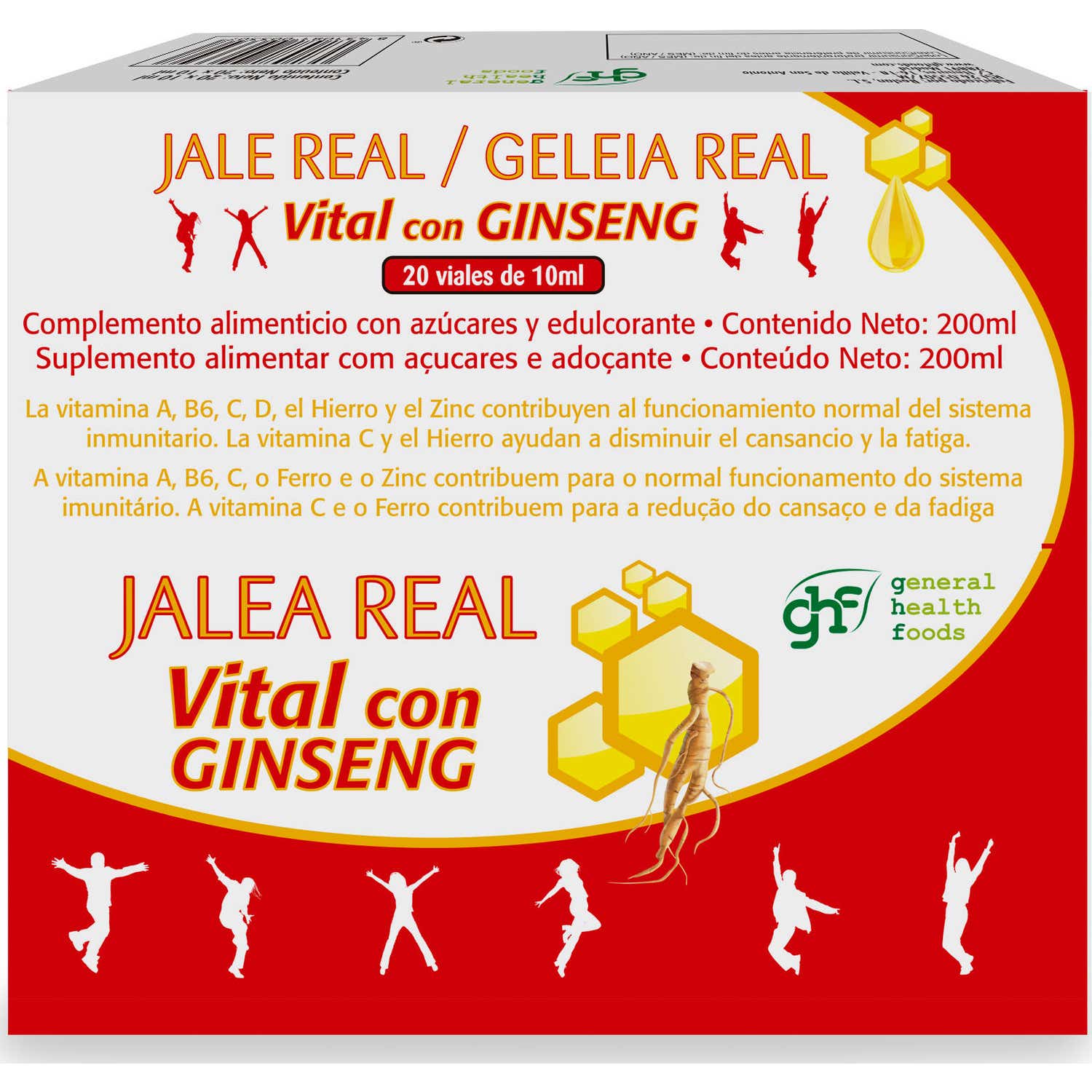 Ghf Jalea Real Vital con Ginseng 20amp