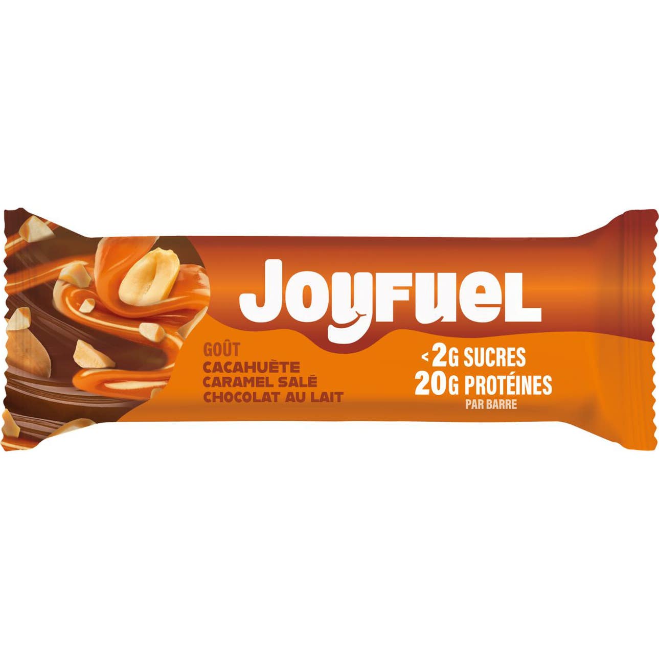Joyfuel Barrita Proteica Cacahuete Caramelo Chocolate con Leche 55g