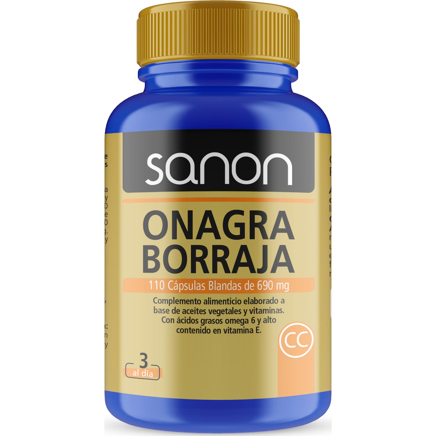 Sanon Aceite de Onagra y Borraja 110 cápsulas blandas