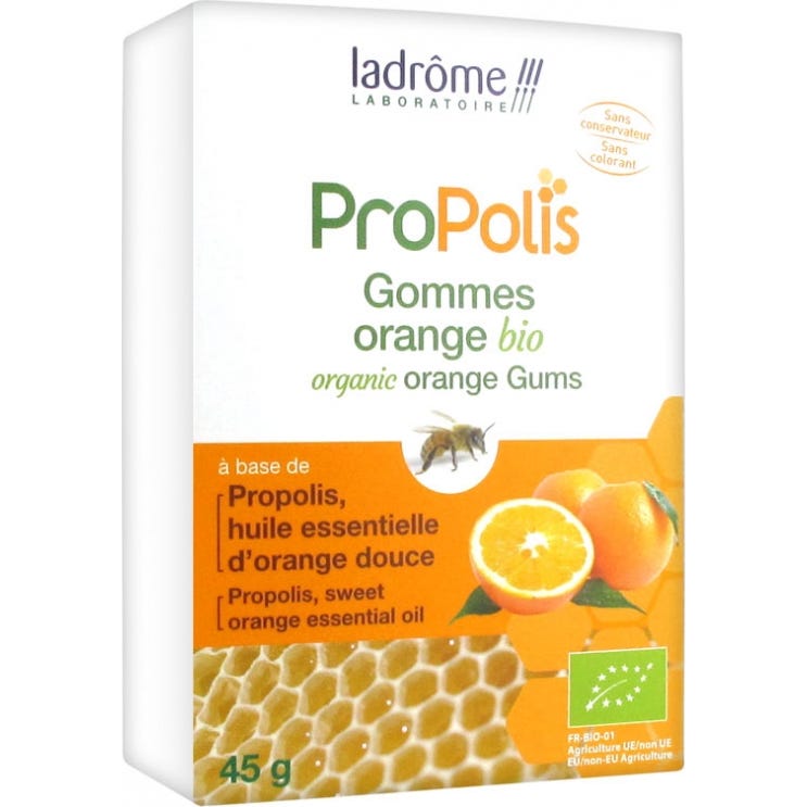 Ladarm 1Gomas de Propóleo 1Naranja Orgánica 45 g