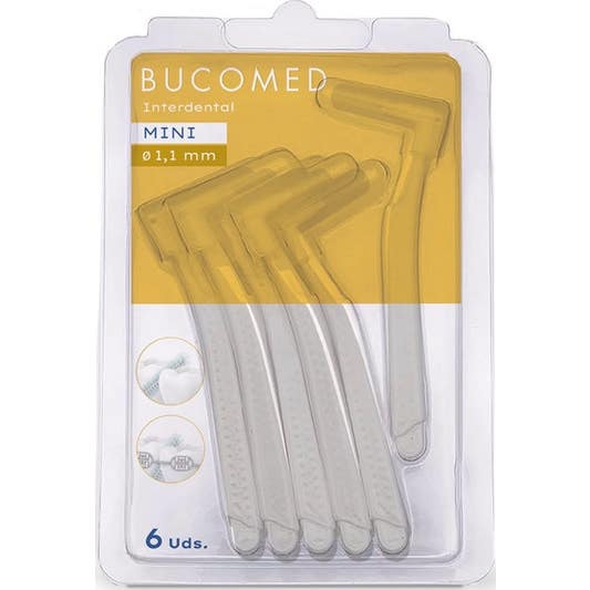 Normon Bucomed Interdental Mini Cepillo Extra Fino 1.1Mm 6 uds