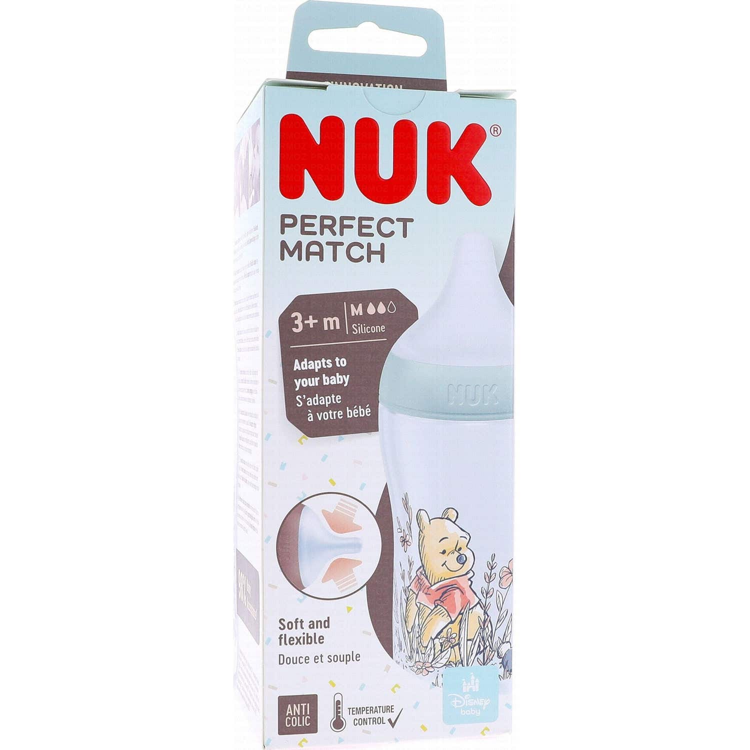 Nuk Perfect Match Biberón +3M Winnie the Pooh 260ml