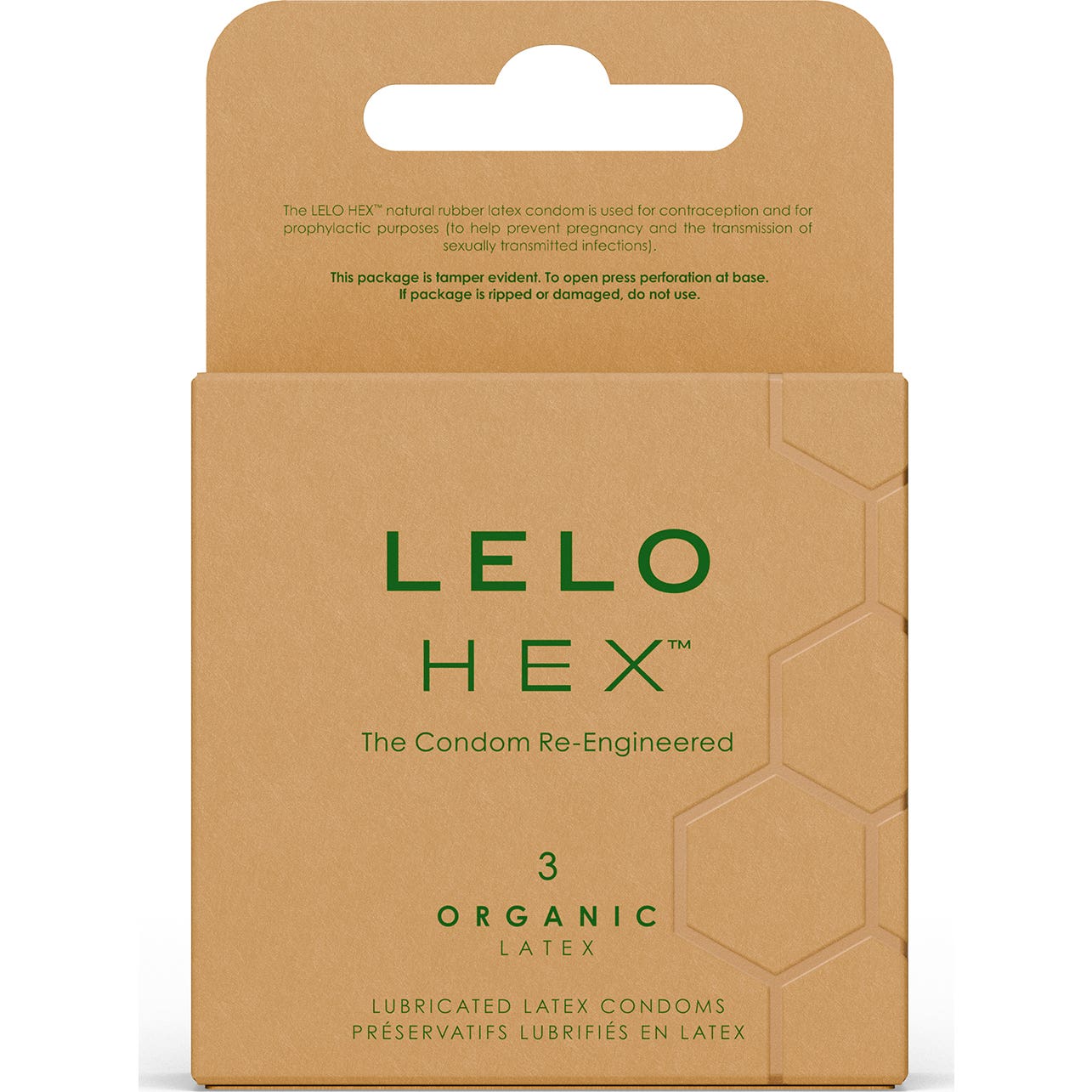 Lelo Hex Pack Organic Latex Condoms 3uds