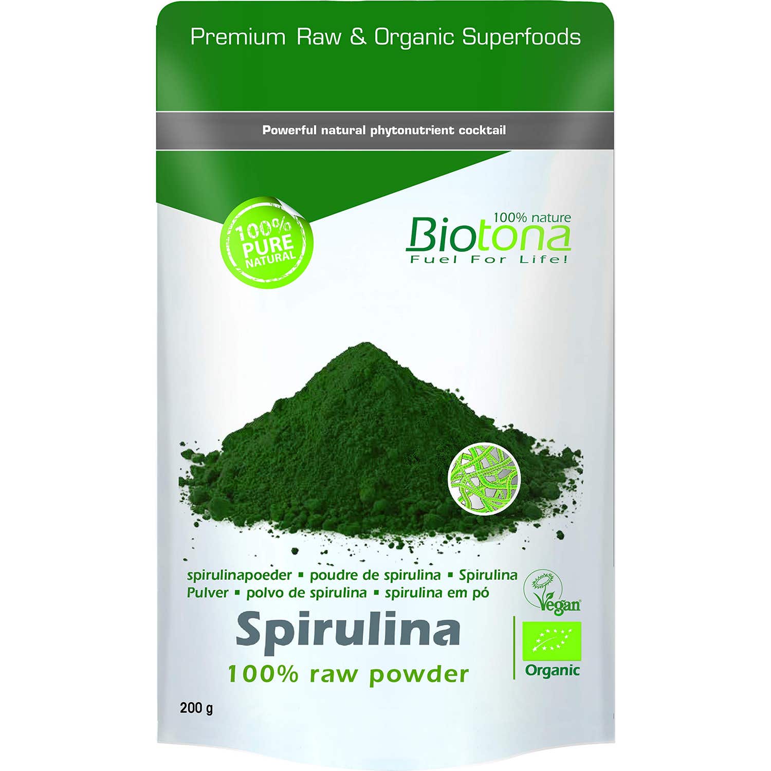 Biotona Polvo Espirulina Bio 200g