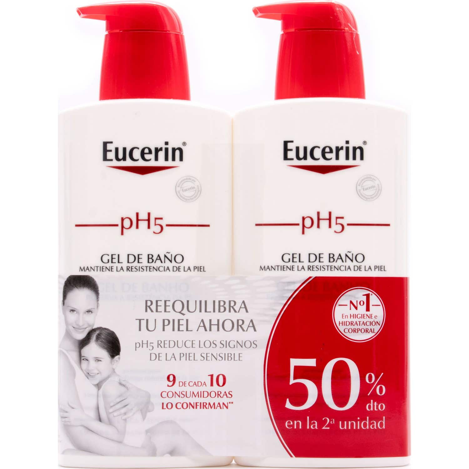 Eucerin Gel de Baño Pack de 2 Envases x 400ml