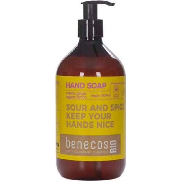 Benecos Jabon de Manos Jengibre y Limon Bio Vegan 500 ml