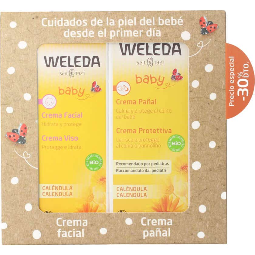 Weleda Pack Verano Crema Facial + Crema Pañal 1ud