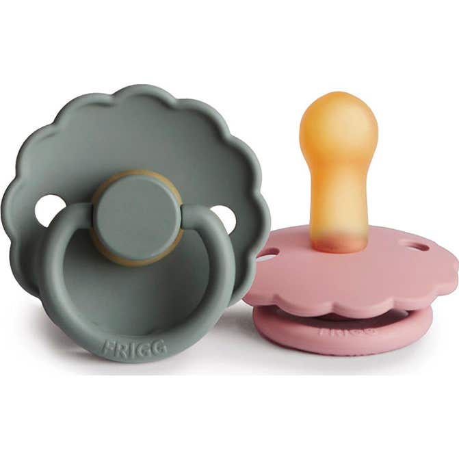 Frigg Pack Chupete Daisy French Gray Baby Pink 6-18M 2uds