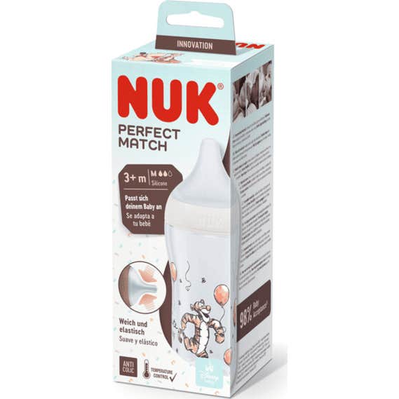 Nuk Perfect Match Biberón Silicona Pp 3+M Tiger 260ml 1ud