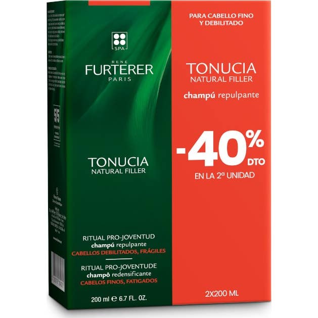 René Furterer Tonucia Natural Filler Champú Repulpante 2x200 ml