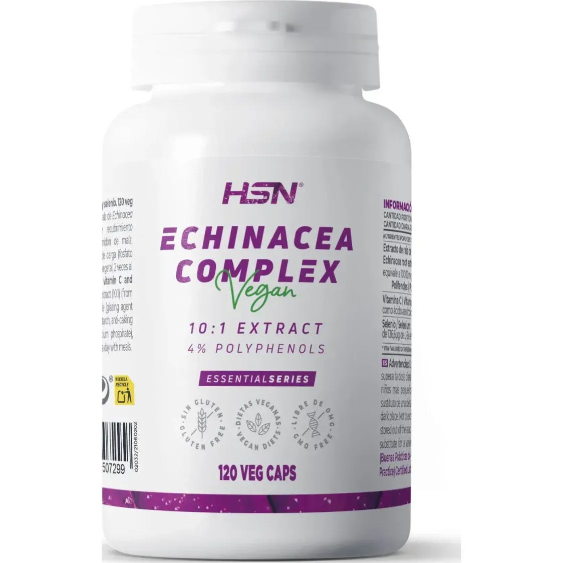 HSN Extracto de Equinácea Complex 10:1 500mg 120vcaps