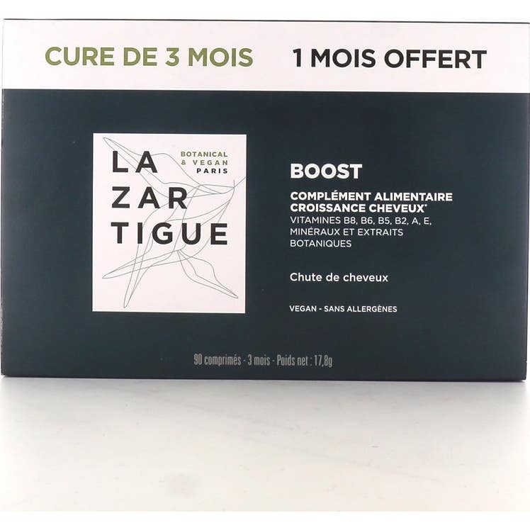 Lazartigue Boost Anticaída Cabellos y Crecimiento 90caps