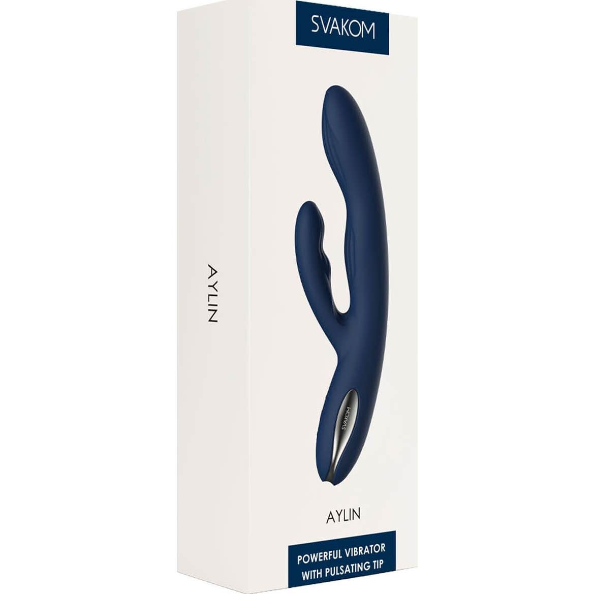 Svakom Aylin Powerful Vibrator With Pulsating Tip Dark Blue 1ud