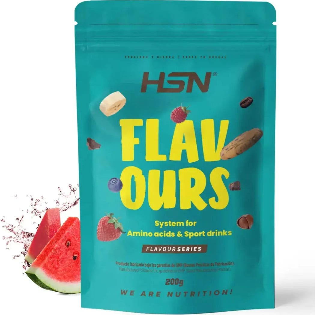 HSN Saborizante en Polvo para Aminoácidos y Bebidas Deportivas Sandía 200 g | Natural Doctor