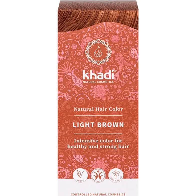 Khadi Tinte Castaño Claro 100% Vegetal 100g