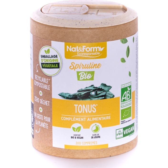 Nat&Form Nat & Form Spiruline Bio 200 Gélules