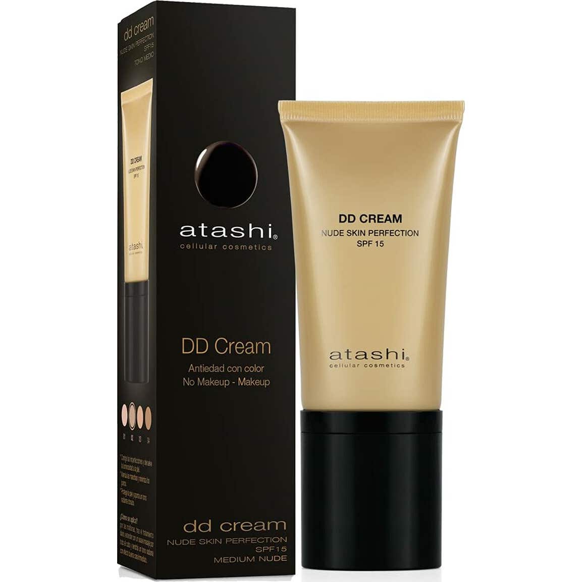 Atashi® DD Cream Nude Skin Perfection SPF15 Tono Medio 50ml