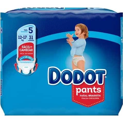 Dodot Pañal Braguita Talla 5 12-17Kg 30uds