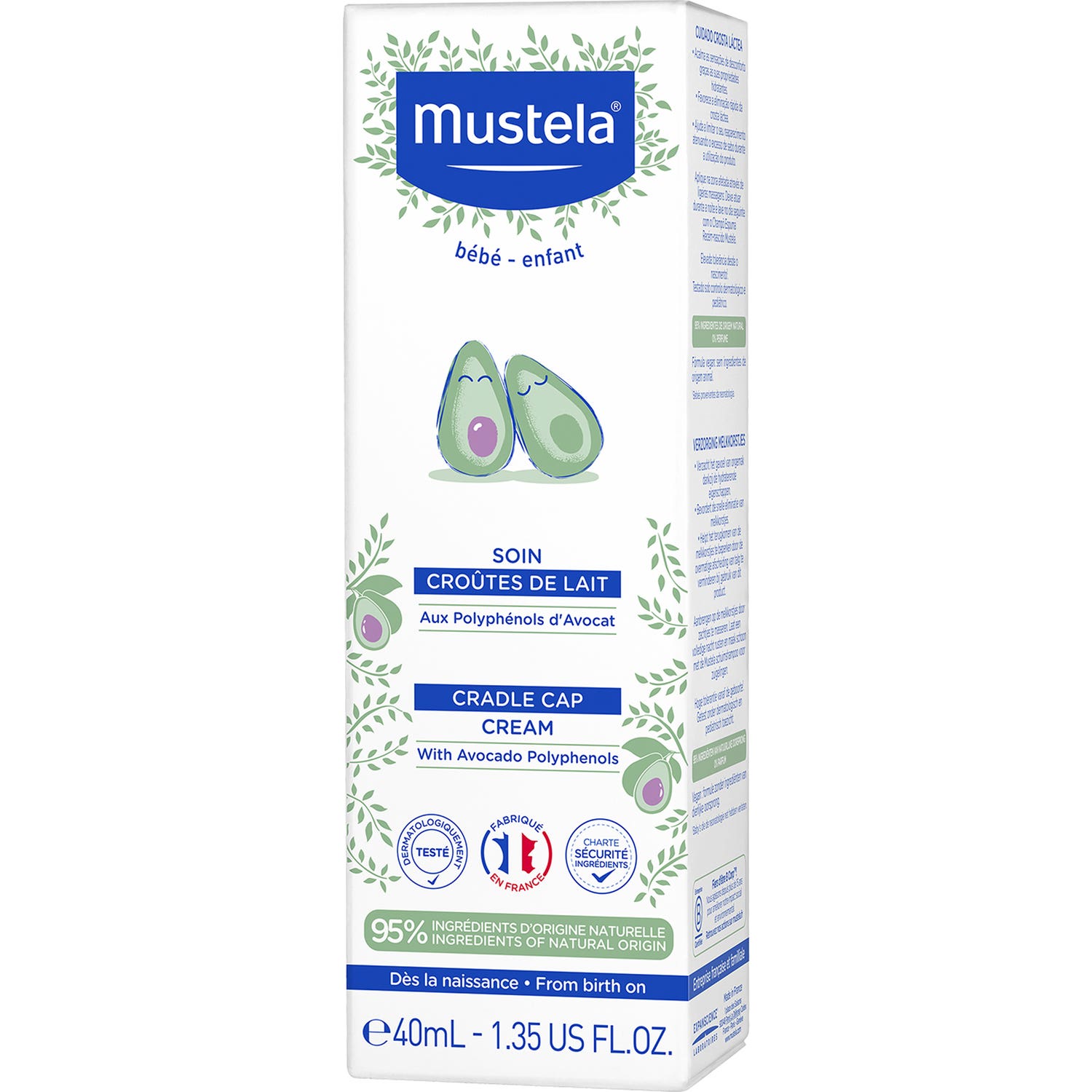 Mustela Cuidado de la Costra Láctea con Aguacate 40ml