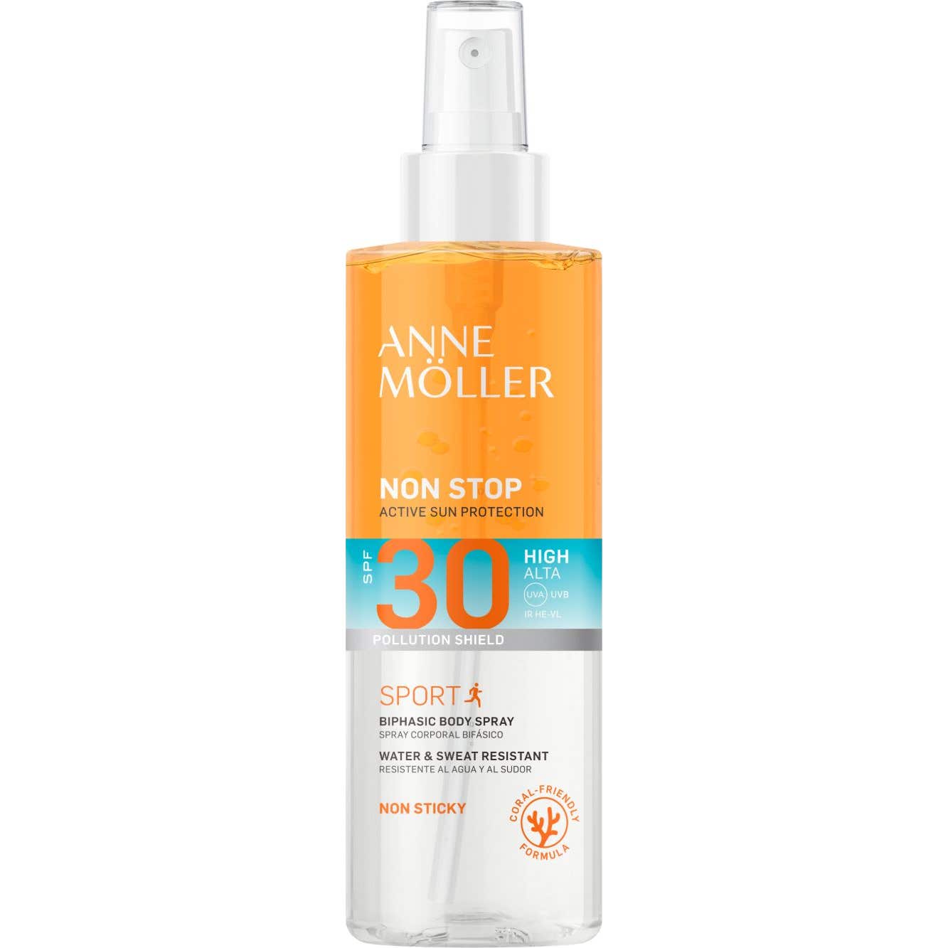 Anne Möller Non Stop Spray Corporal Bifásico Spf30 150ml