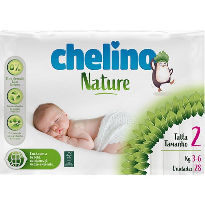 Chelino Pañal Infantil Nature T2 28uds