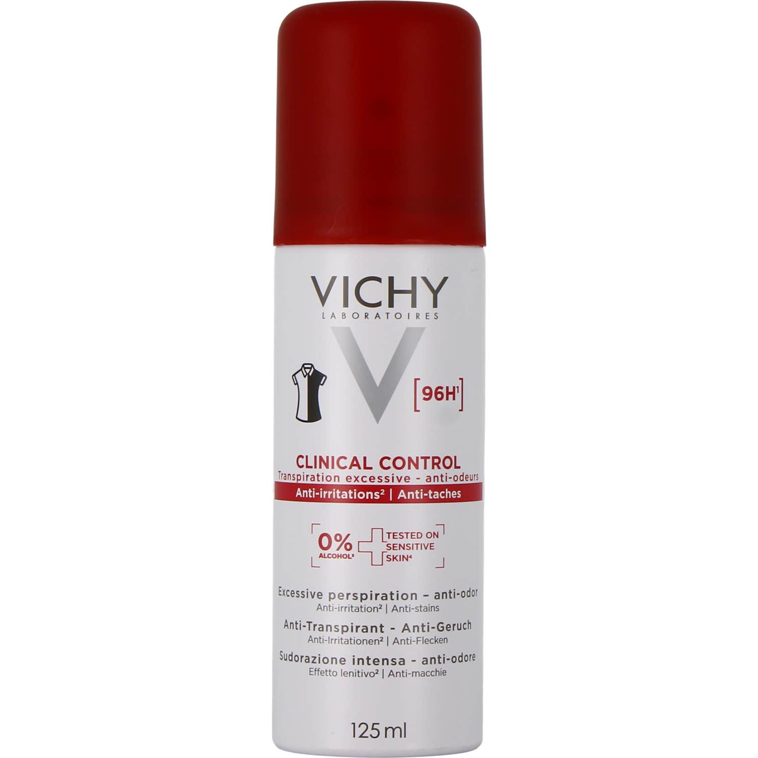 Vichy Clinical Control 96H Antitranspirante Unisex Spray 125 ml