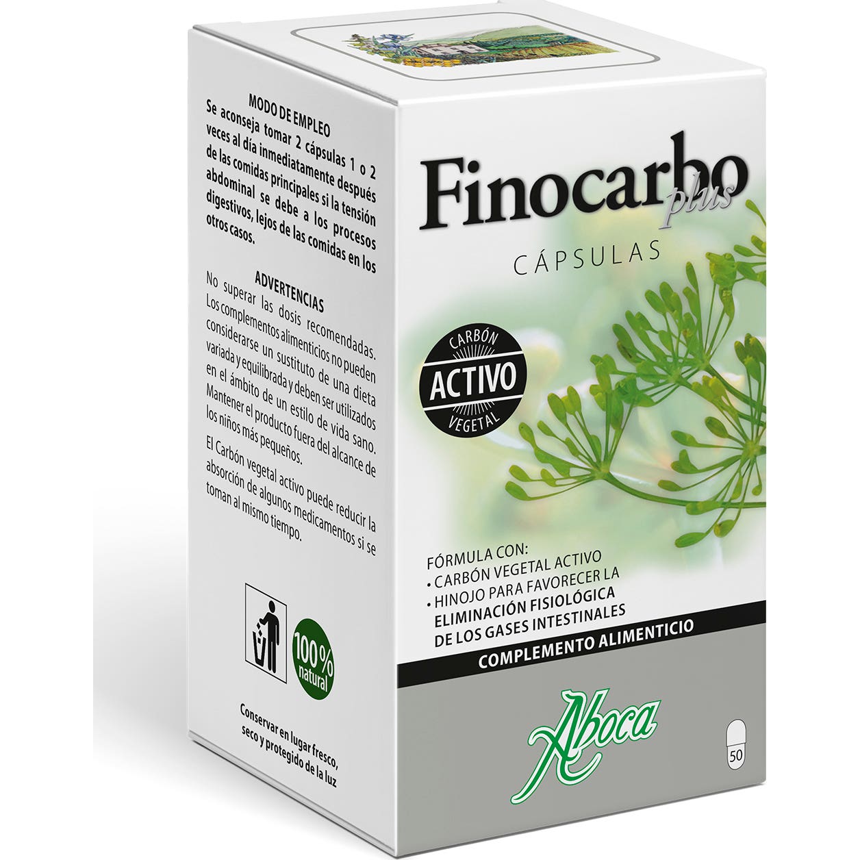 Aboca Finocarbo Plus Cápsulas 50caps