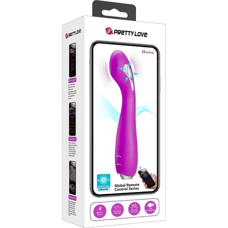 Pretty Love Hector Vibrador Electroshock App Gratuita Violeta 1ud