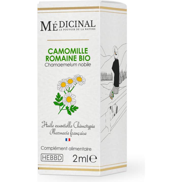 Médicinal Aceite Esencial Manzanila Romana Bio 2ml