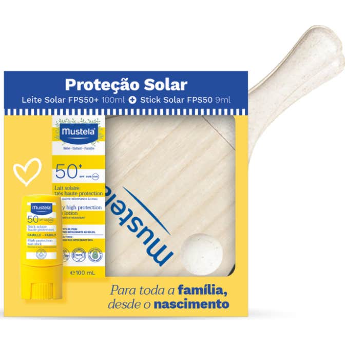 Mustela Pack Protección Bebé Leche Solar SPF50 100 ml + Stick 9 ml