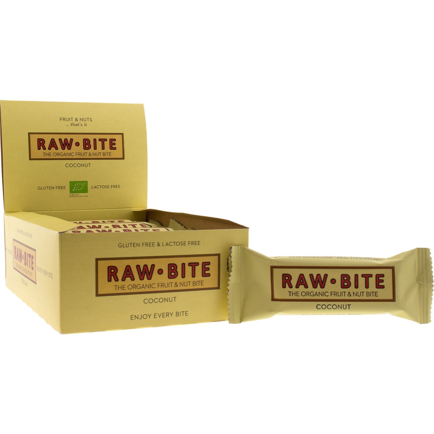 Rawbite Estuche Barritas Ecológicas de Coco 12uds