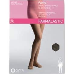 Farmalastic panty-media hasta la cintura (E-T) comp. normal T-pequeña capuchino