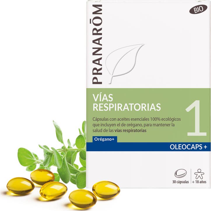 Pranarôm Oleocaps+ 1 Vías Respiratorias BIO 30caps