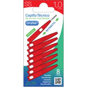 Oratek Cepillo Interdental Retractil 1 Mm Blister 8 uds