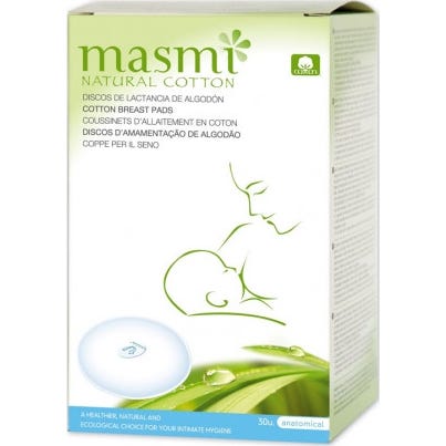 Masmi Discos de Lactancia Algodón 30 u