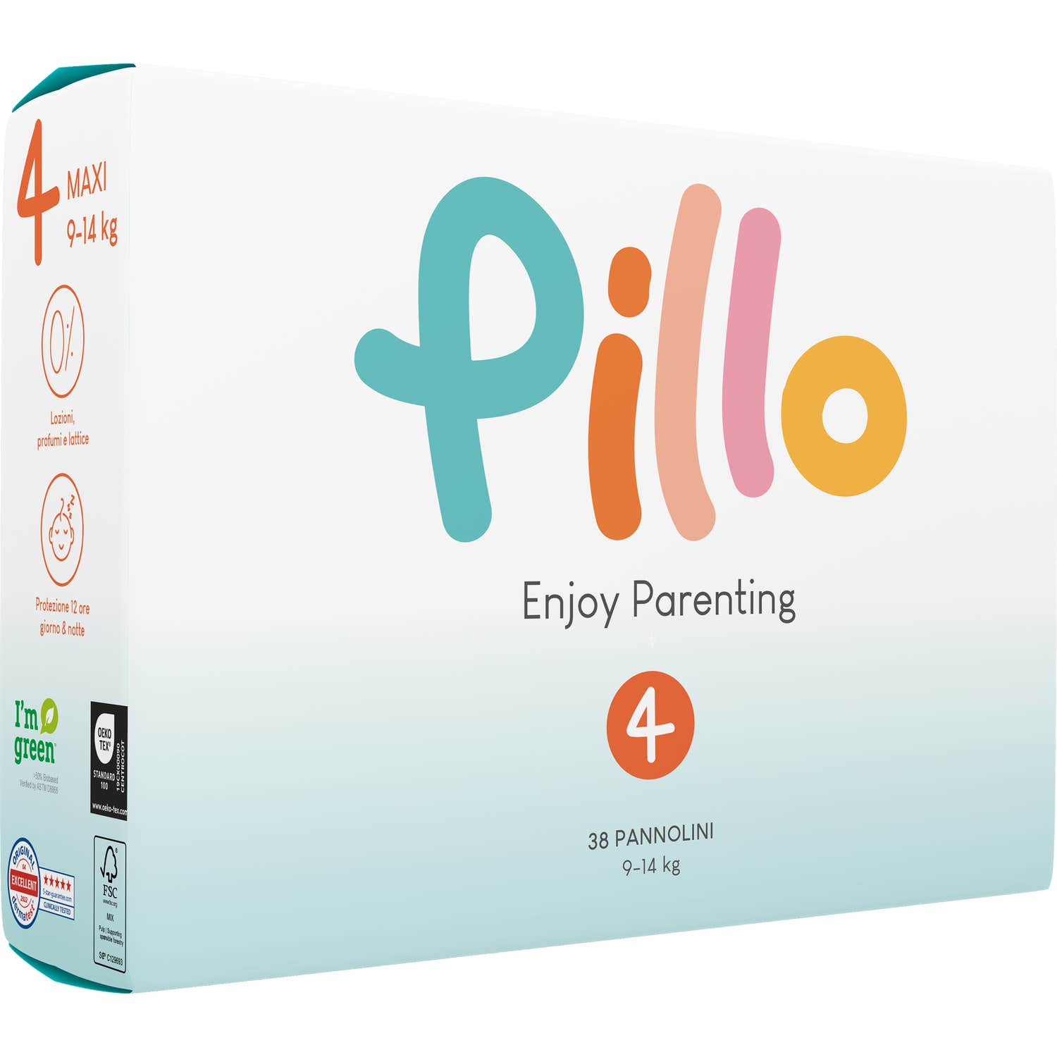Pillo Enjoy Pañal Maxi 9-14kg Talla 4 38uds