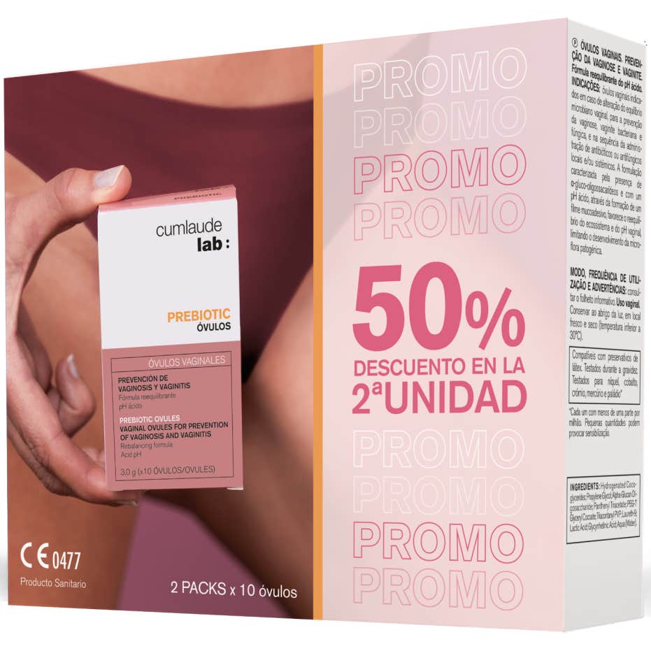 Cumlaude Lab Prebiotic Óvulos Vaginales 2x10 uds