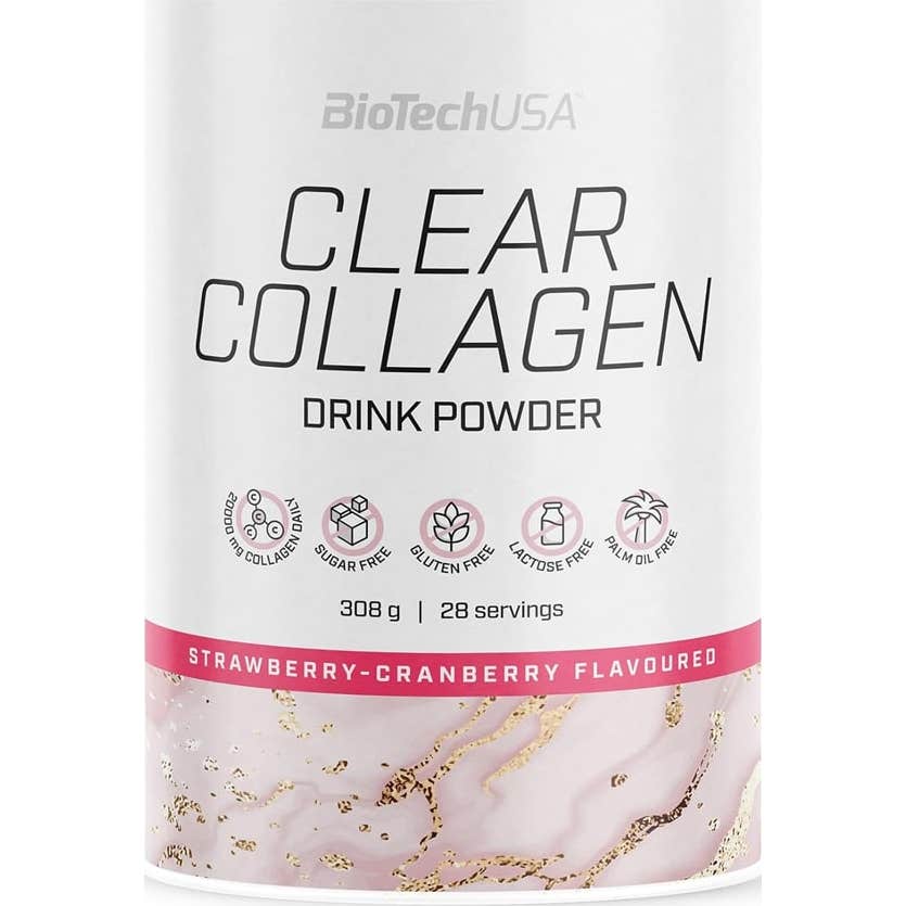 BioTech USA Clear Collagen Strawberry Cranberry 308g