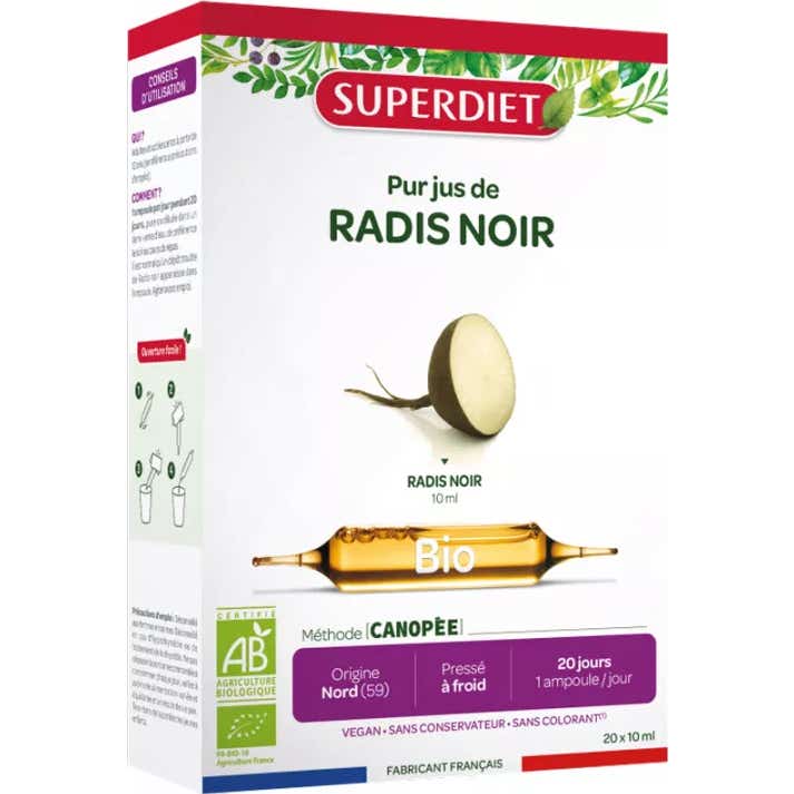 Rábano Negro Super Dieta Orgánico 20x10 ml