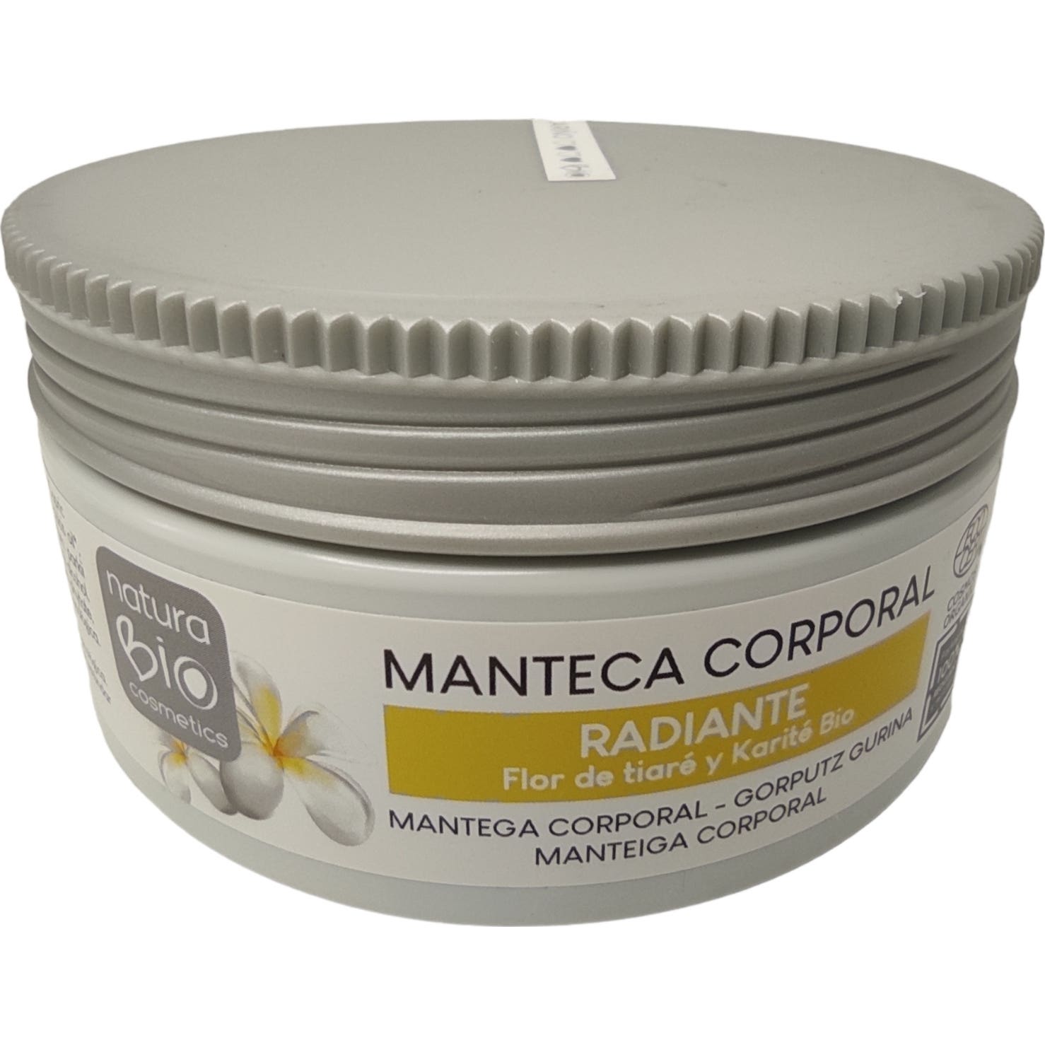 NaturaBIO Cosmetics Manteca Corporal Radiante Tiare-Karite 200ml