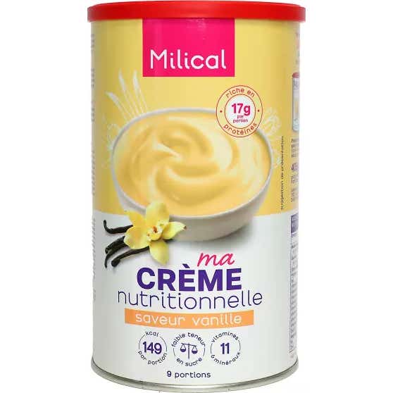 Milical Crema de Vainilla Hiperproteica 9 porciones