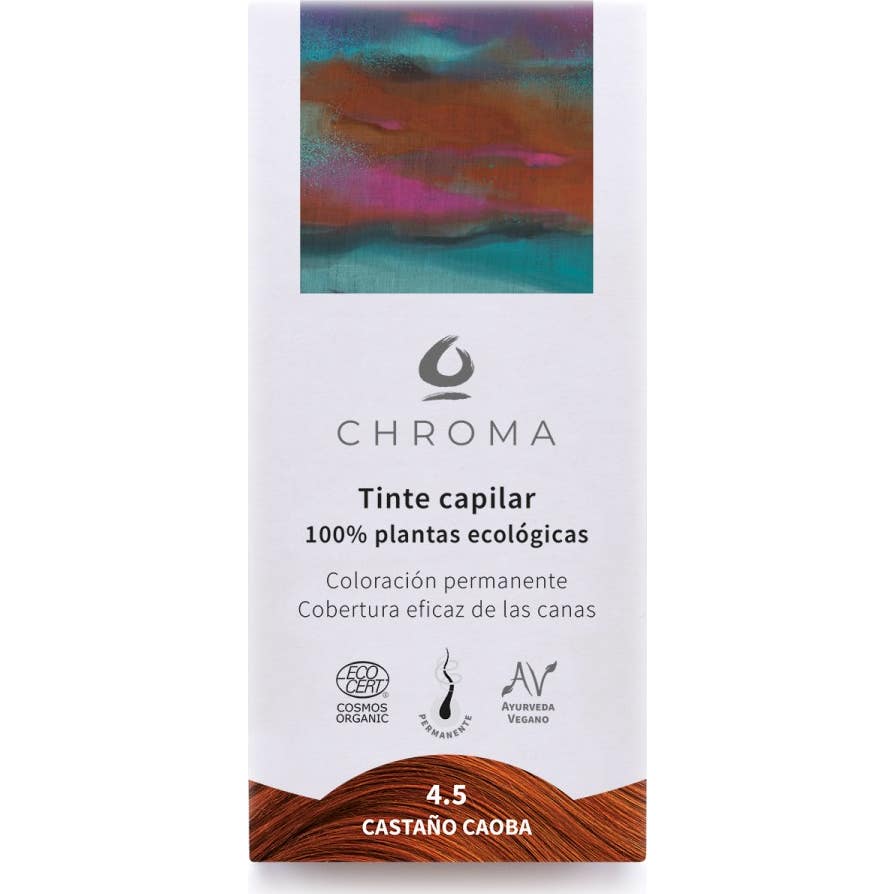 Chroma Tinte Bio 4.5 Castaño Caoba 500 g