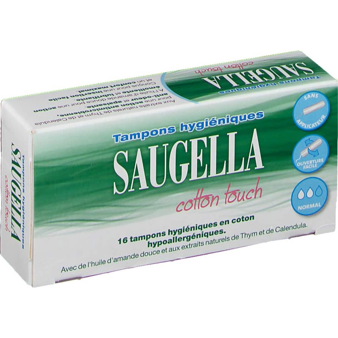 Saugella Cotton Touch Tampons Hygiéniques Normaux 16uds