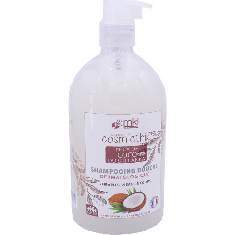 Mkl Cosm Ethik Shampooing Douche Noix de Coco Du Sri Lanka 1 Lit