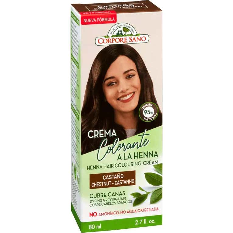 Corpore Sano Crema Colorante Cabello Castaño 80 ml