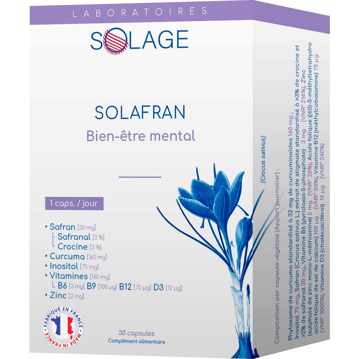 Laboratoires Solage Solafran 30caps